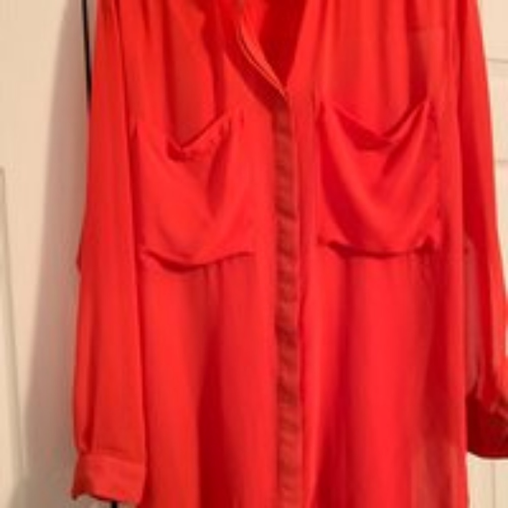 Patterson J Kincaid Orange Dress - Small